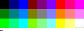 palette couleur de AmstradCPC